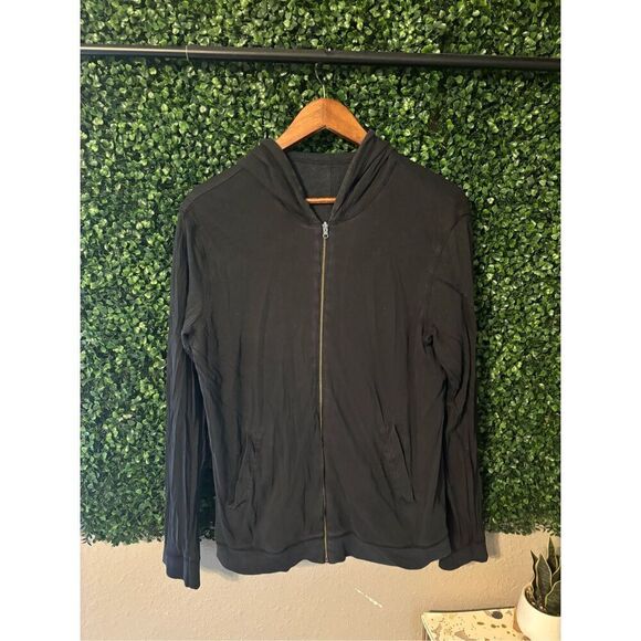 Mens Vince Gray and Black Reversible Jacket Sz Medium - Picture 4 of 4